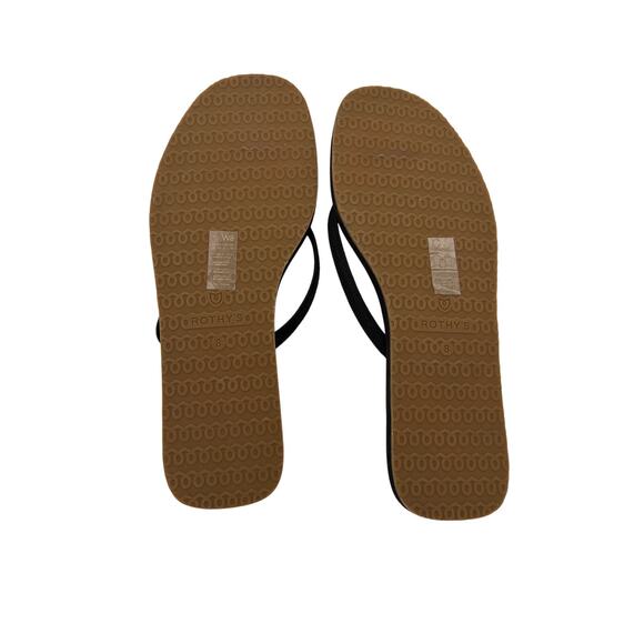 Women’s Rothy’s Size 8 Black Flip Flop Sandals - Picture 5 of 5